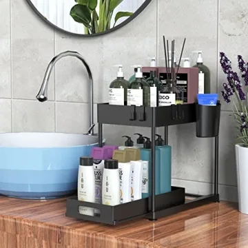 Enhanced Under Sink Storage Organizers 2-Pack