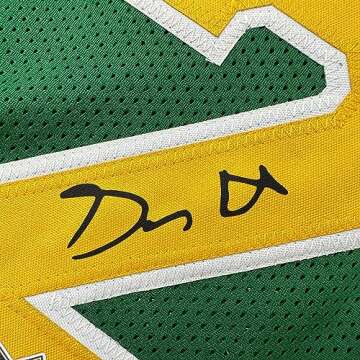 Facsimile Autographed Gary Payton Seattle Rookie Green Reprint Laser Auto Basketball Jersey Size Men...