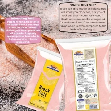 Rani Black Salt Powder 7oz for Vegan Cooking