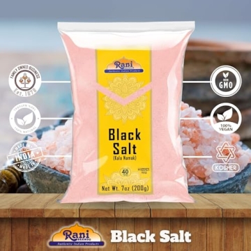 Rani Black Salt Powder 7oz for Vegan Cooking