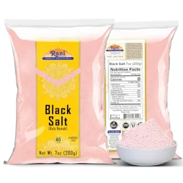 Rani Black Salt Powder 7oz for Vegan Cooking