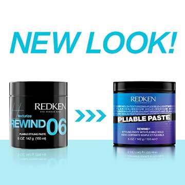 Redken Pliable Paste For Hair Styling with Flexible Hold |Adds Lightweight, Flexible Texture & Moist...