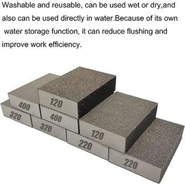 Versatile 8 Pack Sanding Sponge Set for Effortless Sanding