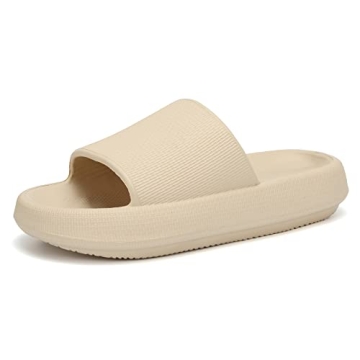 EQUICK Cloud Slides Pillow Slippers - Ultra Soft Shower Sandals