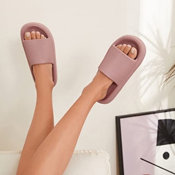 EQUICK Cloud Slides Pillow Slippers - Ultra Soft Shower Sandals