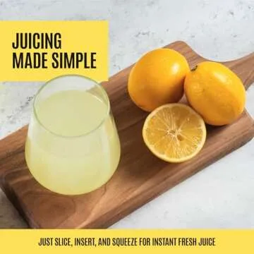Effortless Stainless Steel Lemon Squeezer - Max Juice Yield