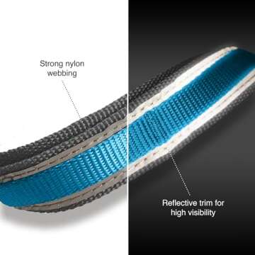 Kurgo 6 in 1 Quantum Leash, Hands Free Leash for Dogs, Running Belt Lead, Crossbody & Waist Belt Sty...