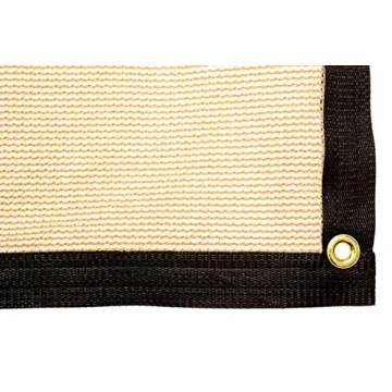 Be Cool Solutions 70% Brown Outdoor Sun Shade Canopy: UV Protection Shade Cloth| Lightweight, Easy S...