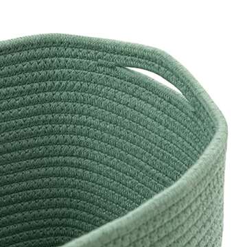 UBBCARE 3-Pack Woven Rope Shelf Baskets - 15x10x9in Decorative Storage Basket for Toys, Kids Playroo...