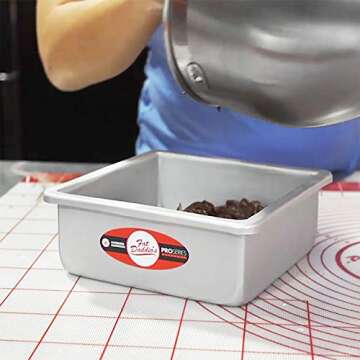Fat Daddio's 10x3 Inch Square Cake Pan for Perfect Baking