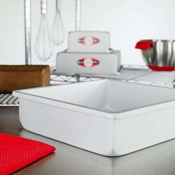 Fat Daddio's 10x3 Inch Square Cake Pan for Perfect Baking