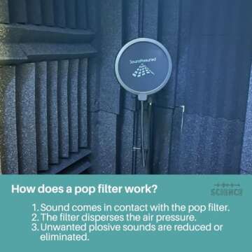 Pop Filter for Studio Microphones for Superior Vocal Recordings