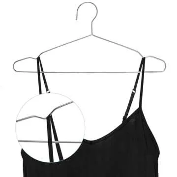 Tosnail 50 Pack Stainless Steel Strong Wire Metal Hangers Heavy Duty Clothes Hangers - 16.5"/42cm