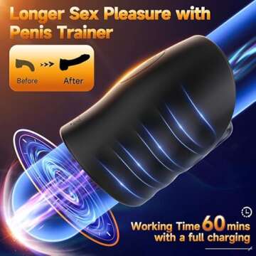 Male Vibrator & App-Controlled Masturbator for Intense Pleasure
