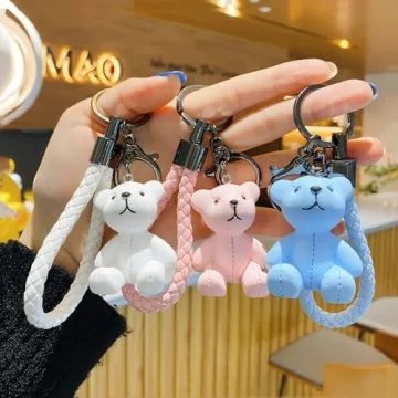 Yaihsuy Bear Resin Keychain for Women and Girls