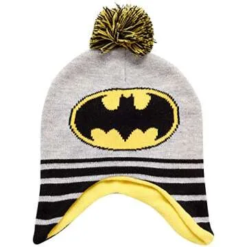 DC Comics Batman Toddler Hat & Mittens Set for Winter