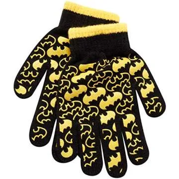 DC Comics Batman Toddler Hat & Mittens Set for Winter