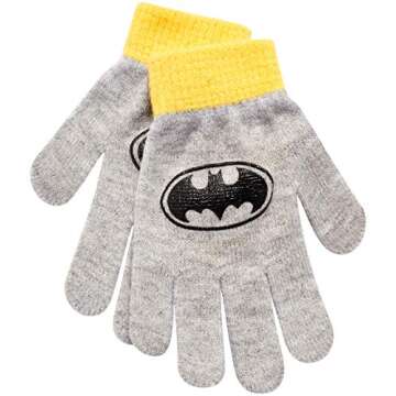 DC Comics Batman Toddler Hat & Mittens Set for Winter
