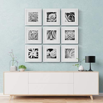 Gallery Perfect 9-Piece Photo Frame Set for Stylish Displays