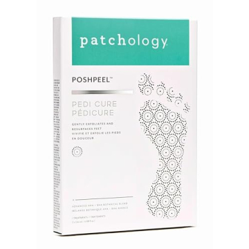 Patchology PoshPeel Pedi Cure - Foot Peel Mask Soak Treatment, Pedicure Foot Spa, Feet Peeling Mask,...