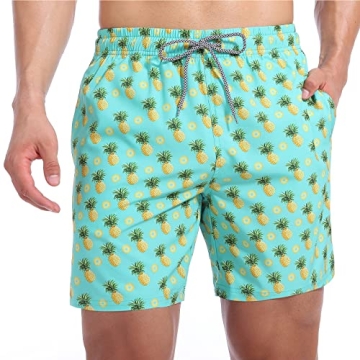 Biwisy Quick Dry Swim Shorts with Mesh Lining