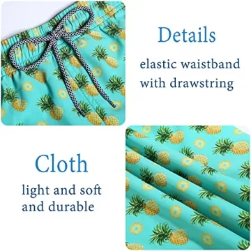 Biwisy Quick Dry Swim Shorts with Mesh Lining