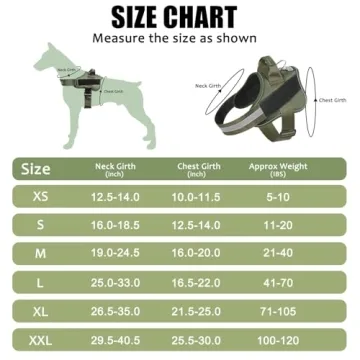 Bolux Dog Harness No-Pull Reflective Vest for Medium Dogs