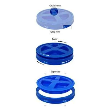 Patriot Pails 5 Gallon Buckets with Gamma Seal Lids