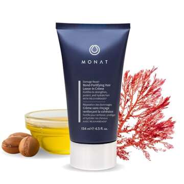 MONAT Damage Repair Bond-Fortifying Hair Crème – Leave-in Crème Conditioner Refreshing Neroli an...