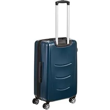 Amazon Basics Hard Shell Carry On Spinner Suitcase Luggage - 22 Inch, Navy Blue