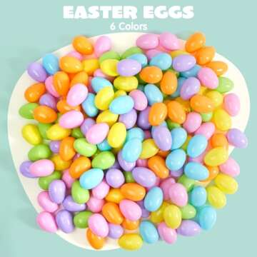 JOYIN 3.15" Pastel Easter Eggs - 50PCS Large Plastic Fillable Egg