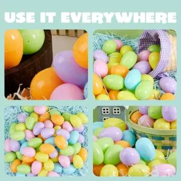 JOYIN 3.15" Pastel Easter Eggs - 50PCS Fillable Joy