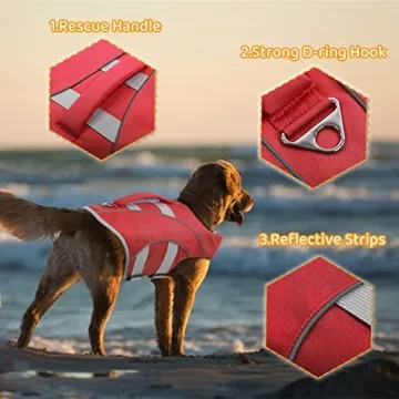 Durable Ripstop Dog Life Jacket for Safe Summer Fun