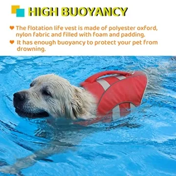 Durable Ripstop Dog Life Jacket for Safe Summer Fun