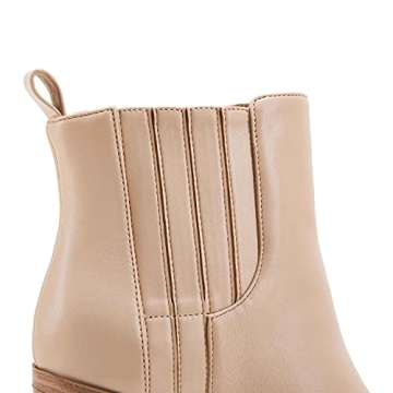 Stylish Women's Slip-On Booties with Chunky Heels