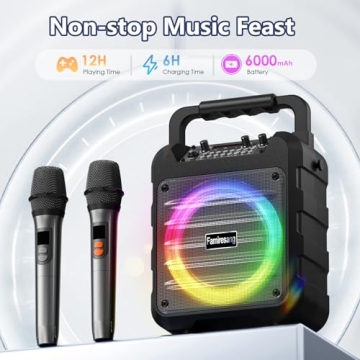 Famiresang Karaoke Machine - Portable Bluetooth Speaker