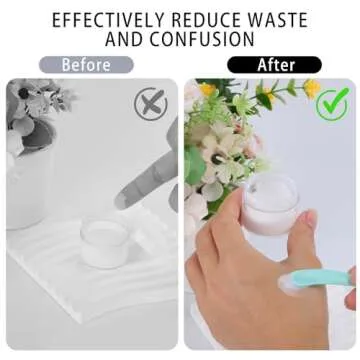 BTYMS 200 Pcs Disposable Mini Cosmetic Spatula Set