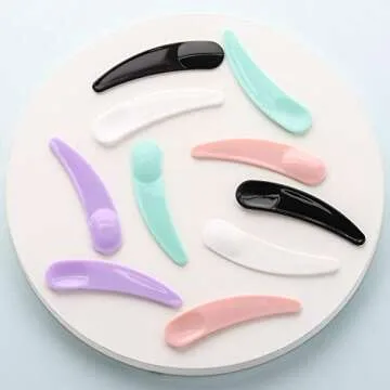 BTYMS 200 Pcs Disposable Mini Cosmetic Spatula Set