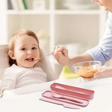 Eco-Friendly Travel Utensils Set for Kids Adults