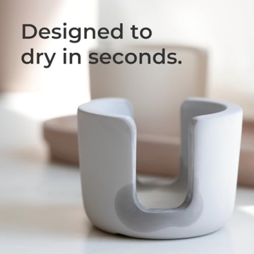 Selegna Diatomaceous Earth Sponge Holder for Kitchen Elegance