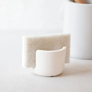 Selegna Diatomaceous Earth Sponge Holder for Kitchen Elegance