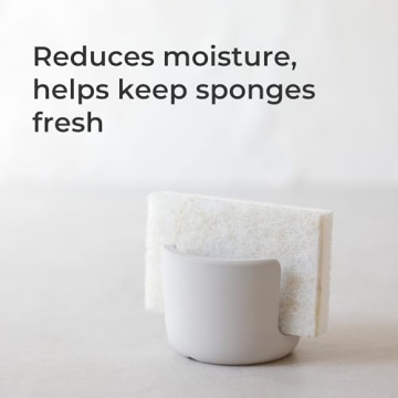 Selegna Diatomaceous Earth Sponge Holder for Kitchen Elegance