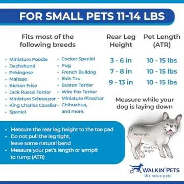 Walkin’ Wheels 4-Wheel Dog Wheelchair for Small Dogs