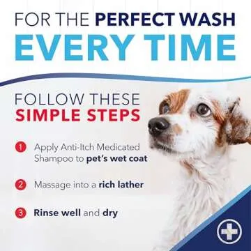 TropiClean OxyMed Dog Shampoo for Allergies and Itching , Medicated Oatmeal Shampoo for Dry Itchy Skin, Seborrhea, & Hot Spots, Cat Safe, 20oz.