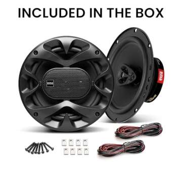 BOSS Audio CH6530B - 6.5" Car Door Speakers, 300W Max
