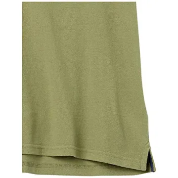 Men's Regular-Fit Cotton Pique Polo Shirt - Light Olive
