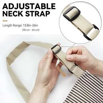 NLUS Adjustable Kitchen Aprons with Pockets for Cooking