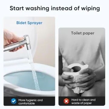 Arofa Handheld Toilet Bidet with Adjustable Spray Control