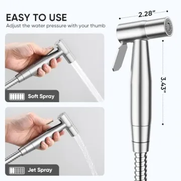 Arofa Handheld Toilet Bidet with Adjustable Spray Control