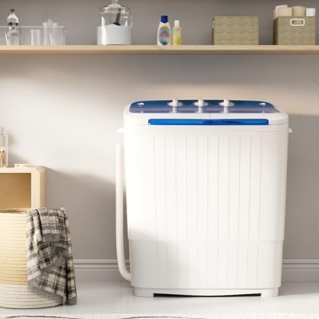 Greenvelly Portable Washing Machine - Compact Mini Washer and Dryer Combo for Dorms & Apartments
